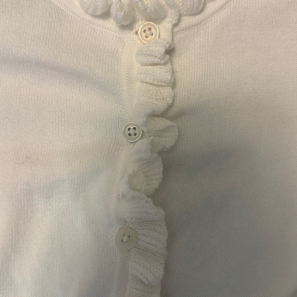 Rachel Riley Ivory Frill Cardigan size 18 months - Picture 3 of 5